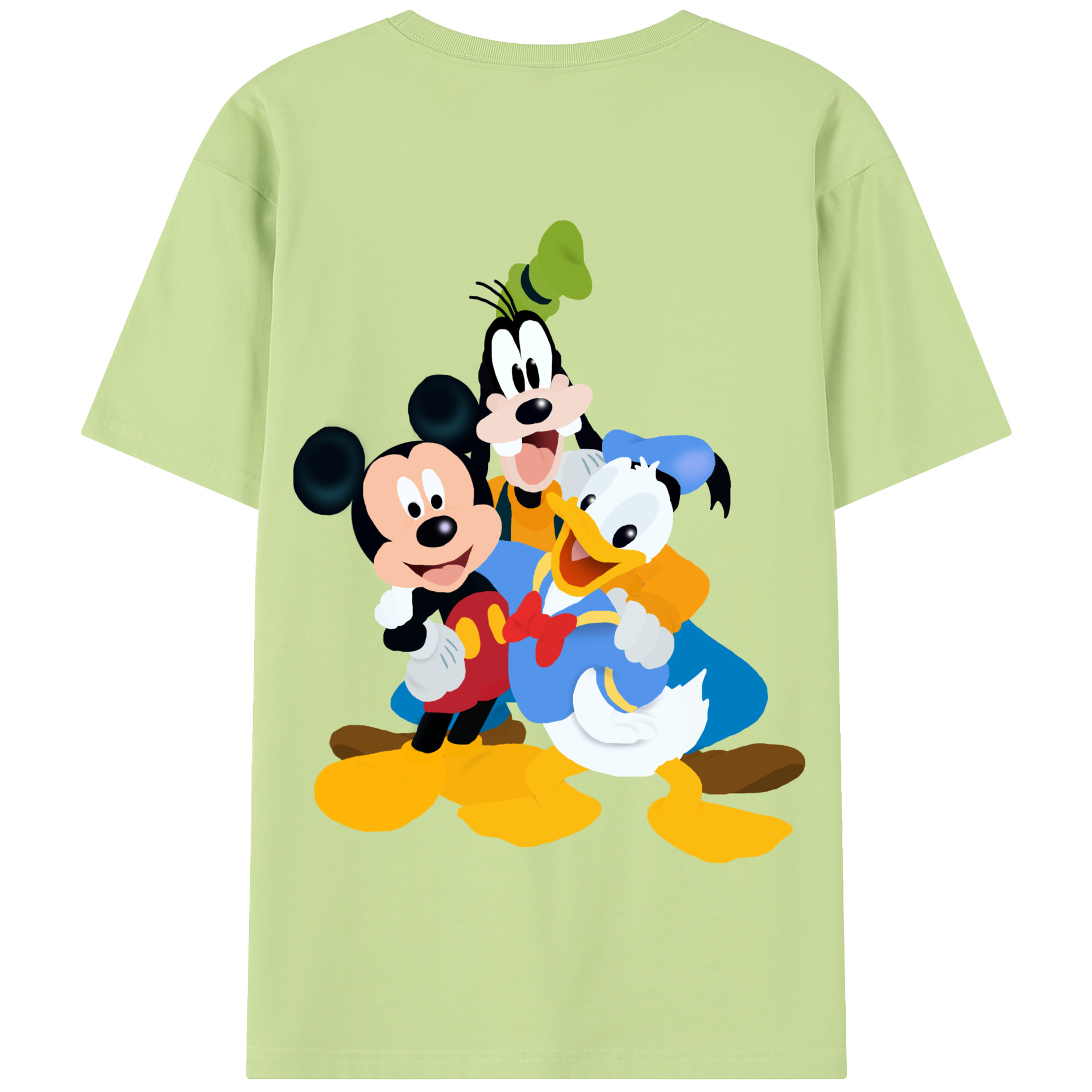 （画像用） ミッキーマウス Mickey Mouse 綿100％半袖Tシャツ（背面プリント）
